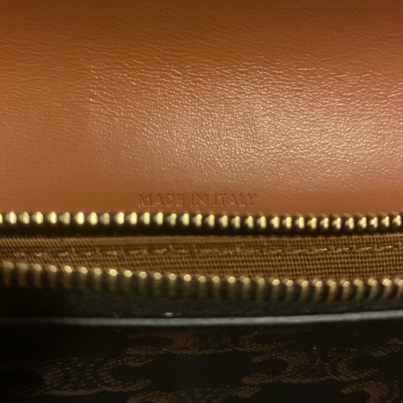 Celine WALLET ON STRAP IN TRIOMPHE CANVAS AND SMOOTH LAMBSKIN - Picture 2 of 10